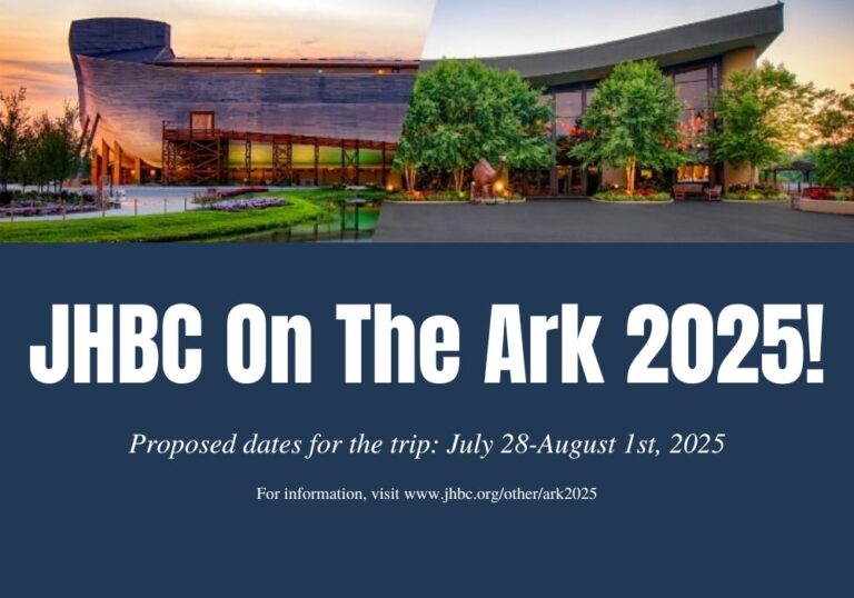 JHBC On the Ark!